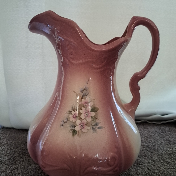 Ironstone Victorian Water Pitcher - Picture 5 of 7